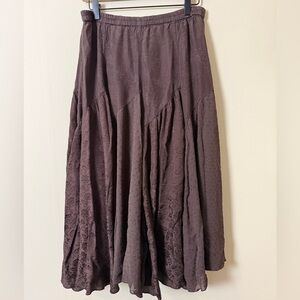 Coldwater Creek Dark Brown Maxi Skirt